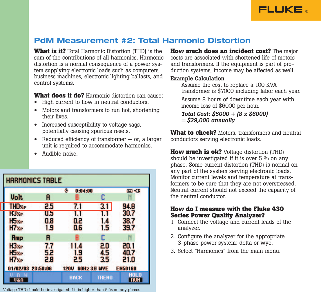 Page 2 of 6 - Fluke Fluke-434-Series-Ii-Application-Note- 2435490  Fluke-434-series-ii-application-note