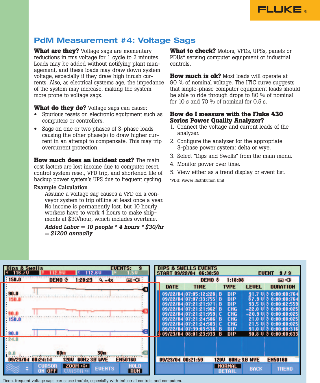 Page 4 of 6 - Fluke Fluke-434-Series-Ii-Application-Note- 2435490  Fluke-434-series-ii-application-note