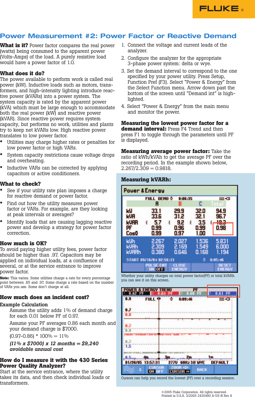 Page 6 of 6 - Fluke Fluke-434-Series-Ii-Application-Note- 2435490  Fluke-434-series-ii-application-note