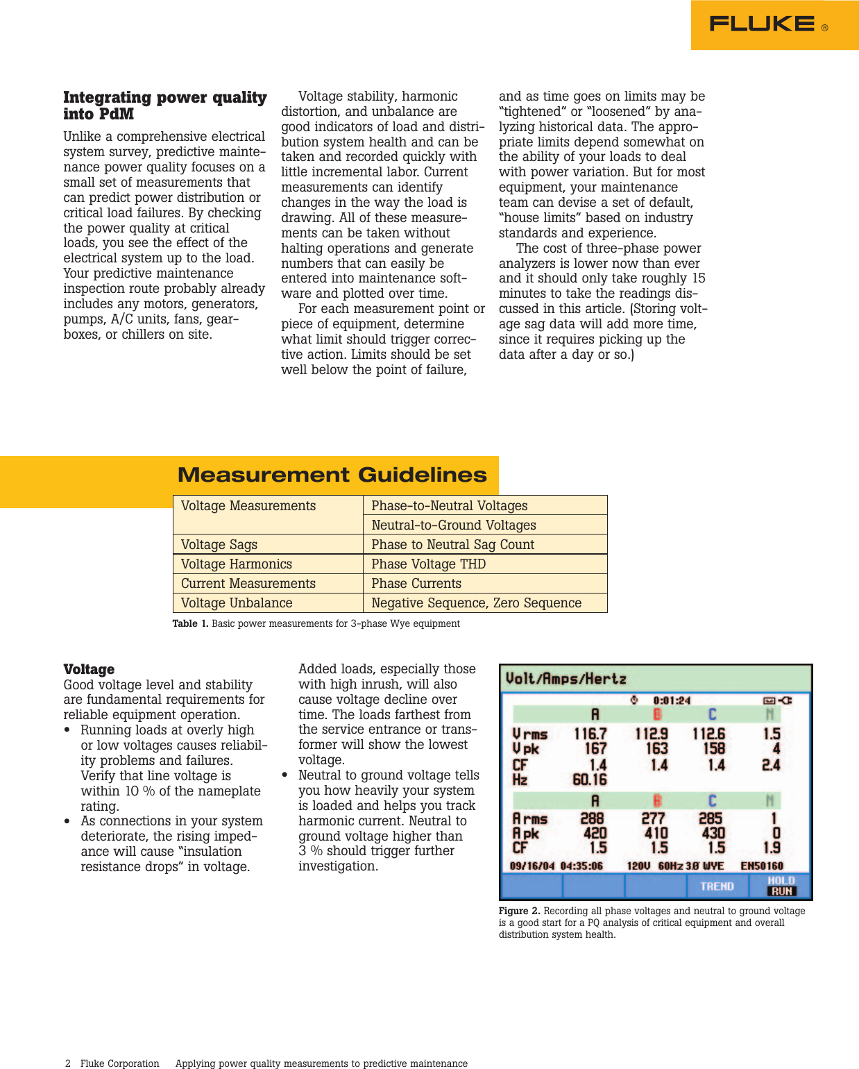 Page 2 of 3 - Fluke Fluke-434-Series-Ii-Application-Note- 2435544  Fluke-434-series-ii-application-note