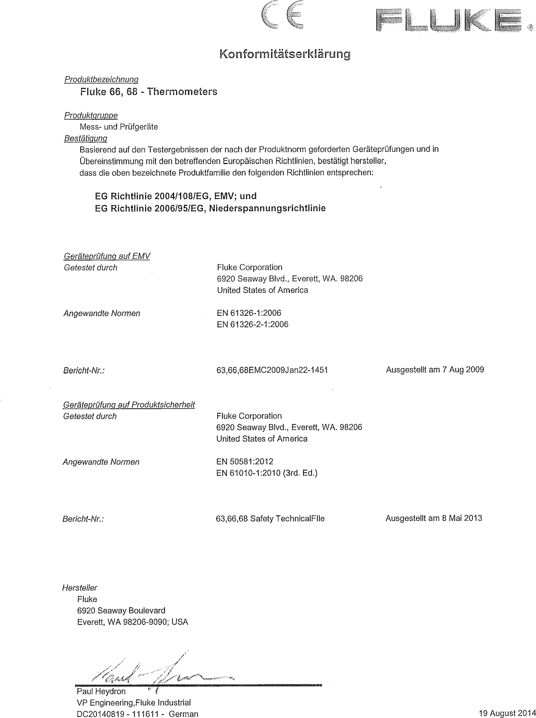 Page 2 of 2 - Fluke Fluke-63-Mini-Ir-Users-Manual-  Fluke-63-mini-ir-users-manual
