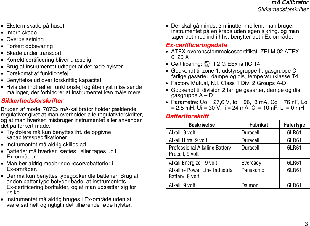 Page 3 of 4 - Fluke Fluke-707Ex-Users-Manual Text