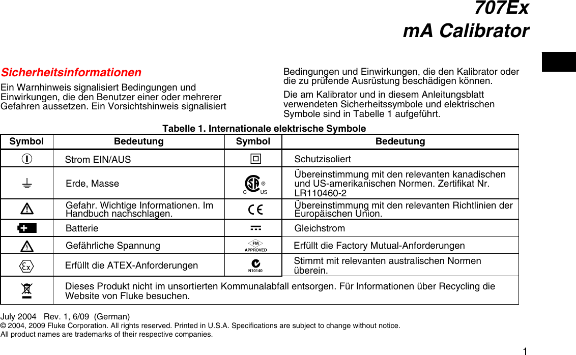 Page 1 of 4 - Fluke Fluke-707Ex-Users-Manual Text