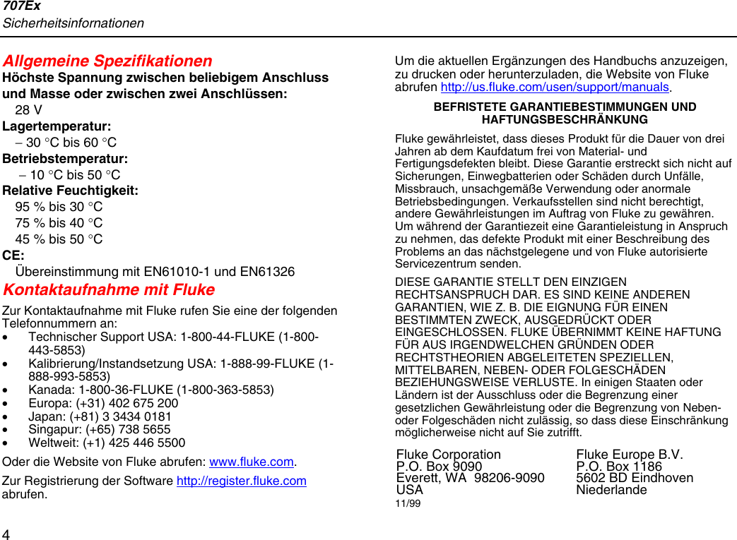 Page 4 of 4 - Fluke Fluke-707Ex-Users-Manual Text