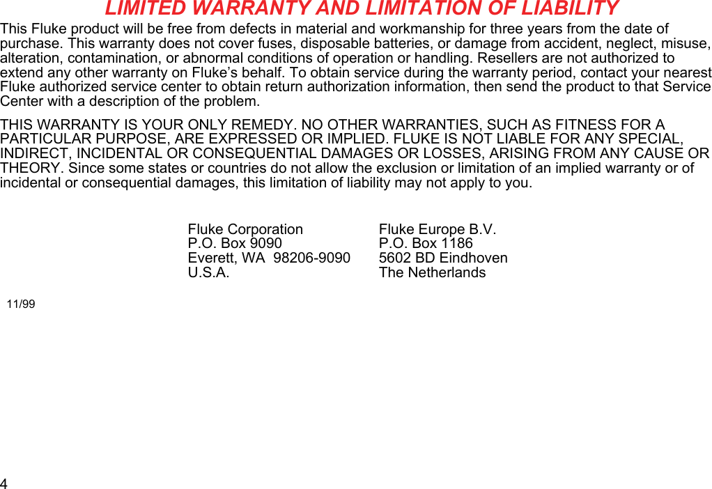 Page 4 of 4 - Fluke Fluke-714B-Users-Manual-  Fluke-714b-users-manual