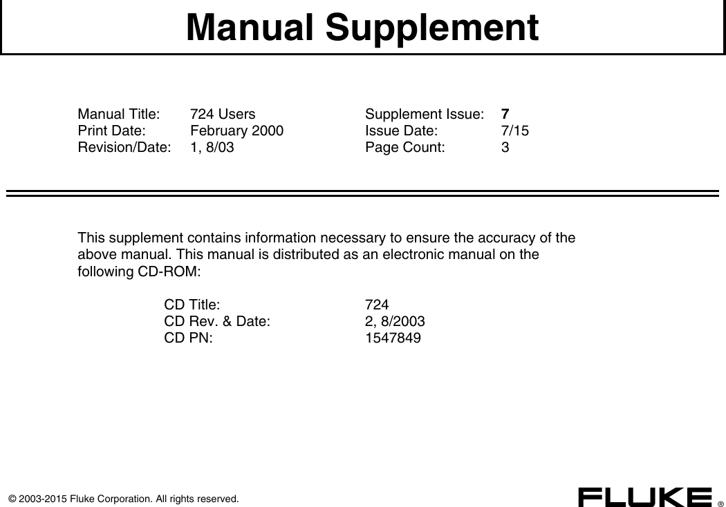 Page 1 of 4 - Fluke Fluke-724-Users-Manual-  Fluke-724-users-manual
