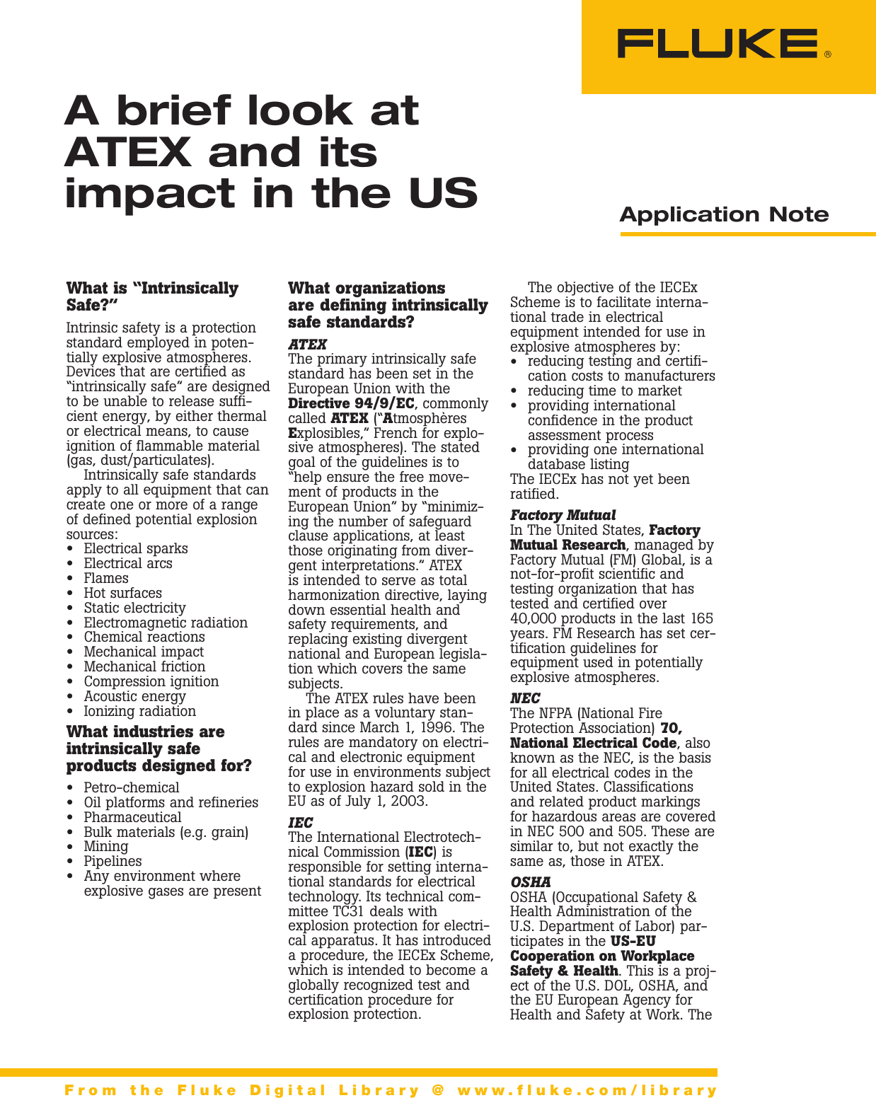 Page 1 of 2 - Fluke Fluke-725-Application-Note- 2096417  Fluke-725-application-note