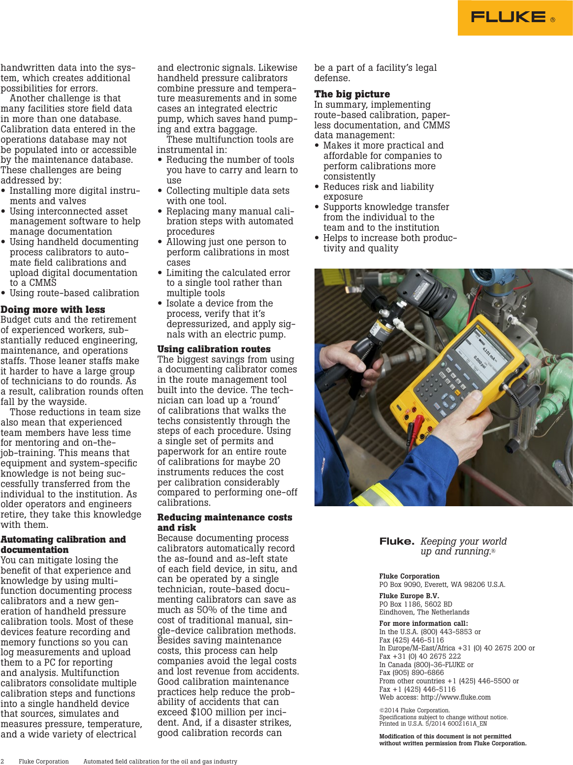 Page 2 of 2 - Fluke Fluke-754-ing-Application-Note- Calibration And Ation For Process Manufacturing  Fluke-754-ing-application-note