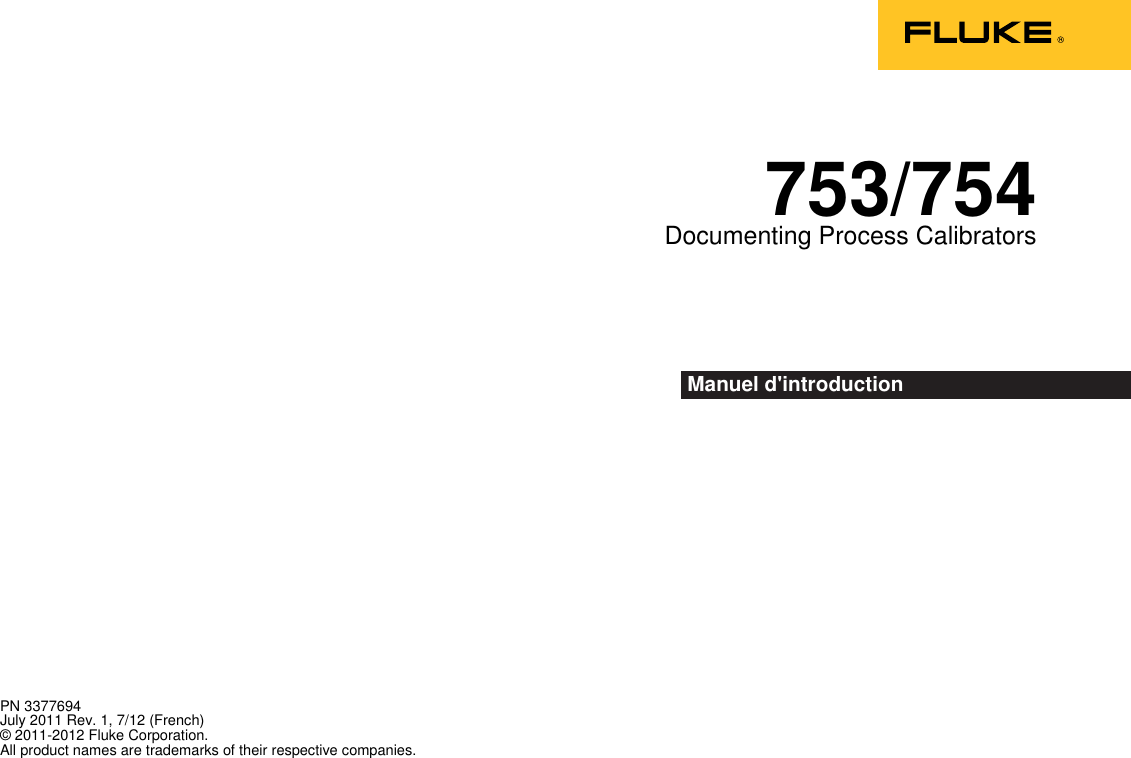 Fluke 754 ing Users Manual 0master