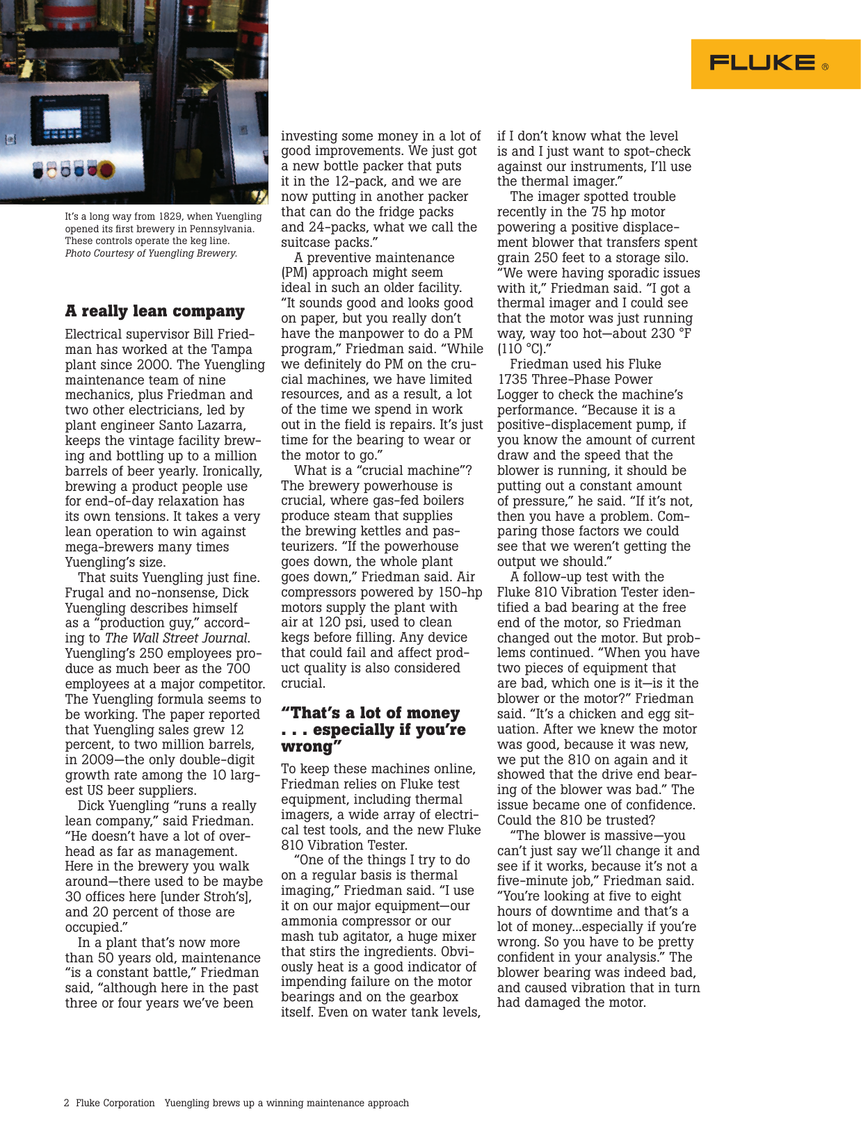 Page 2 of 4 - Fluke Fluke-810-Application-Note- What’s Shakin’ With Your HVAC System? Fluke-810-application-note