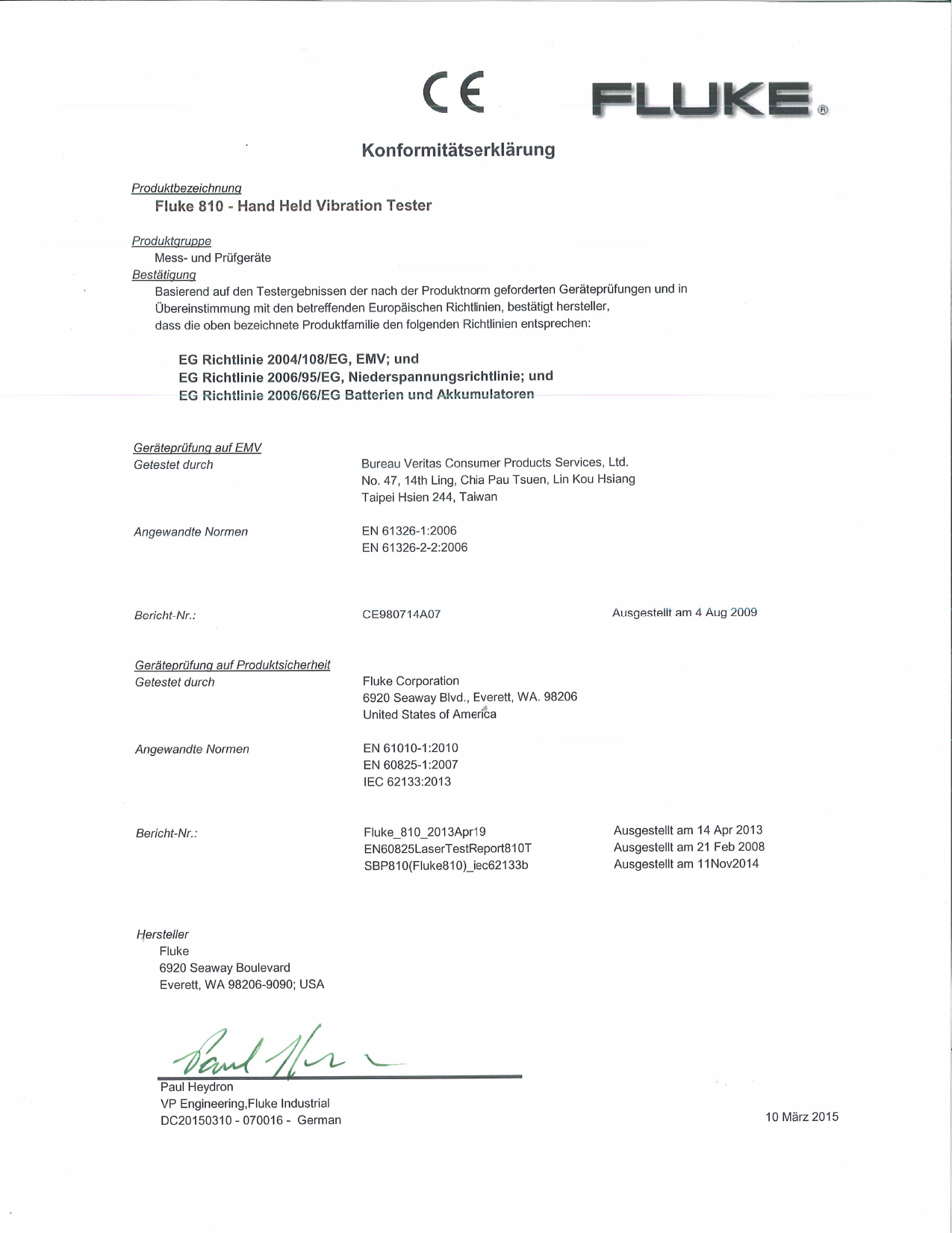 Page 2 of 2 - Fluke Fluke-810-Users-Manual-  Fluke-810-users-manual