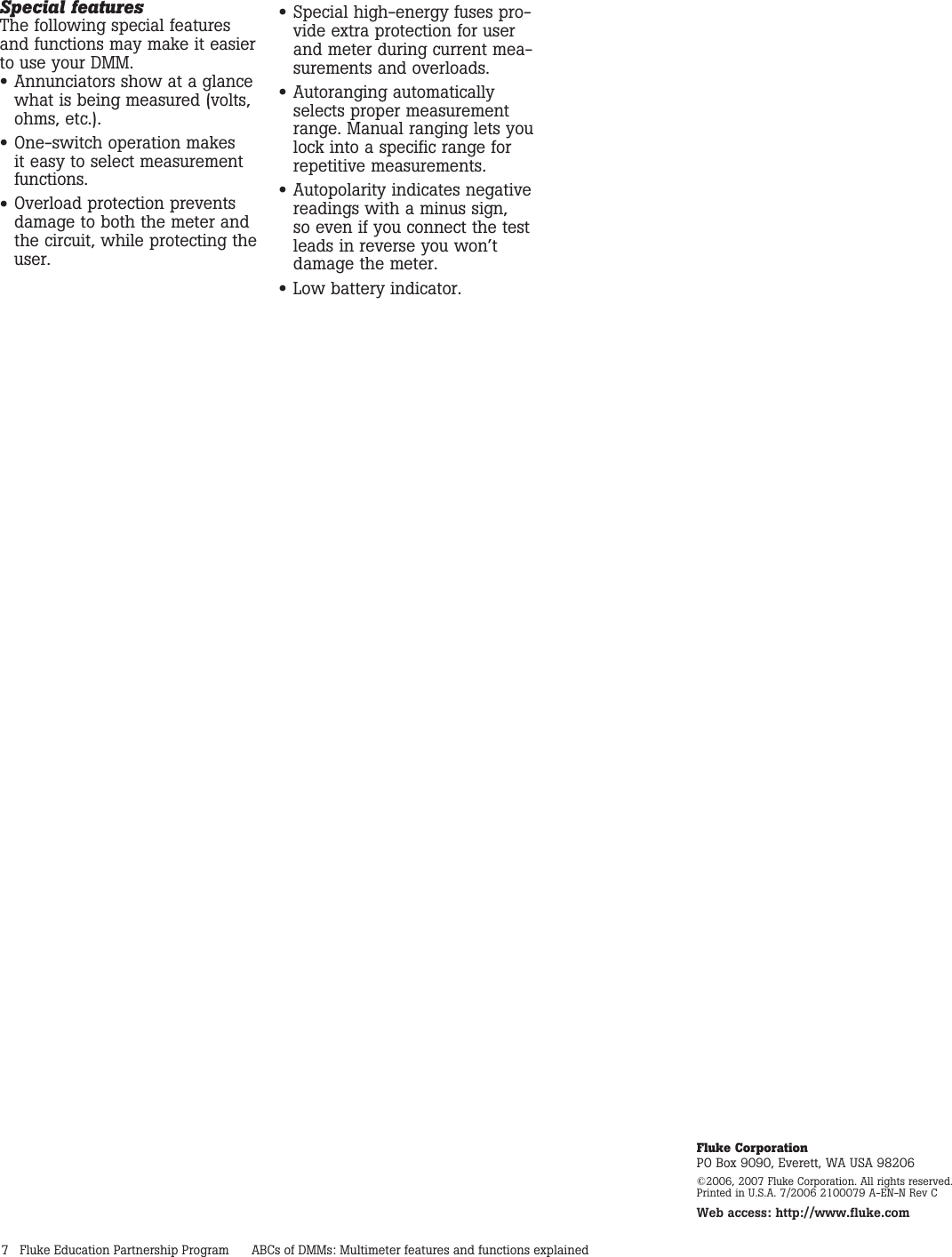 Page 7 of 7 - Fluke Fluke-83V-Application-Note-  Fluke-83v-application-note