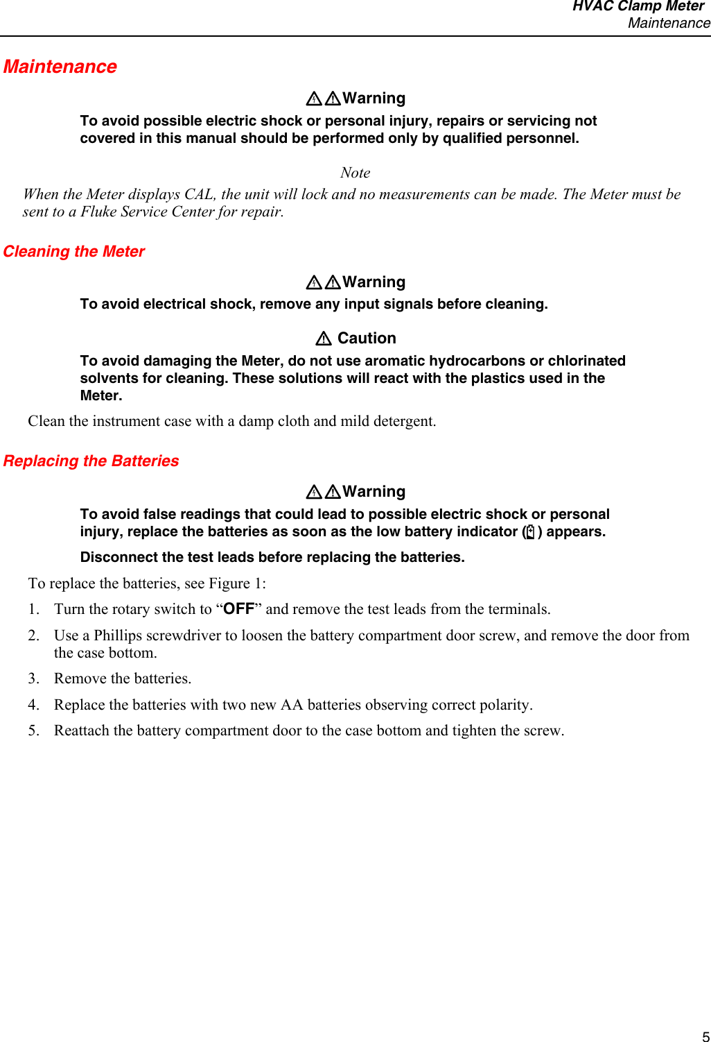 Page 5 of 12 - Fluke Fluke-902-Users-Manual 902_caltext