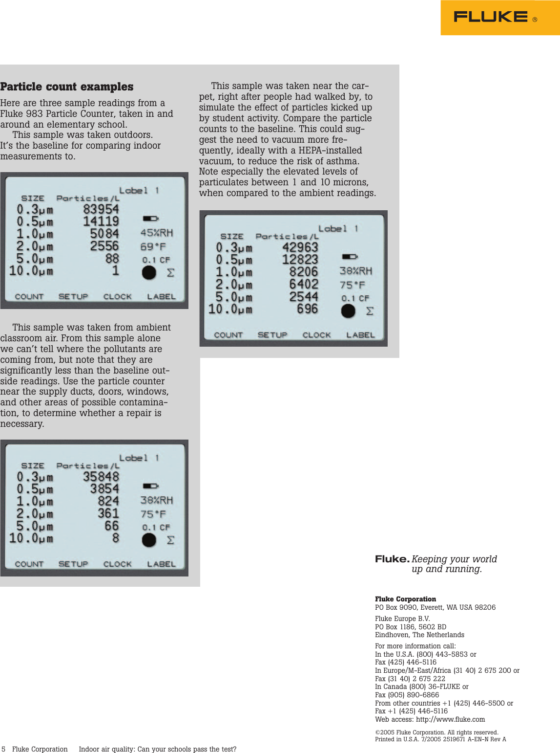 Page 5 of 5 - Fluke Fluke-971-Application-Note- 2519671 Fluke-971-application-note