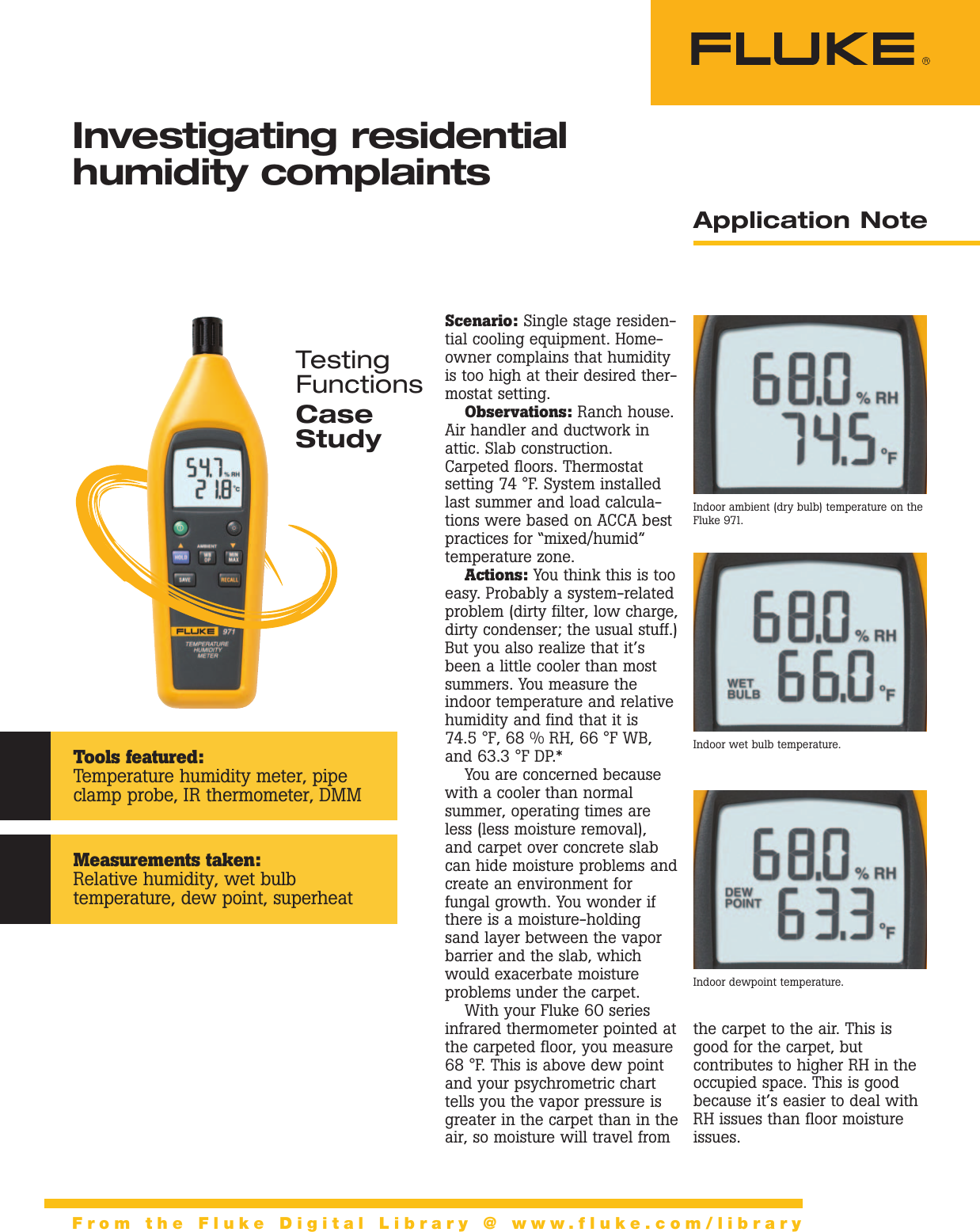 Page 1 of 3 - Fluke Fluke-971-Application-Note- 2429548  Fluke-971-application-note