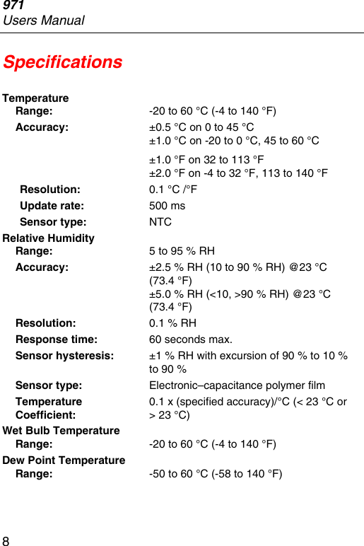 Page 10 of 12 - Fluke Fluke-971-Users-Manual-  Fluke-971-users-manual