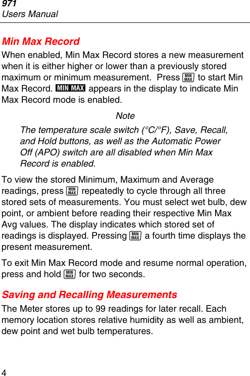 Page 6 of 12 - Fluke Fluke-971-Users-Manual-  Fluke-971-users-manual