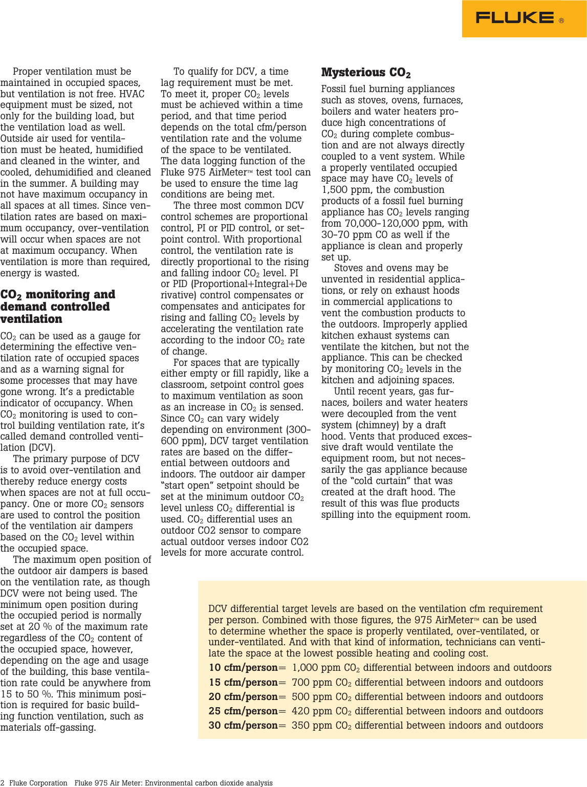 Page 2 of 3 - Fluke Fluke-975-Application-Note-  Fluke-975-application-note