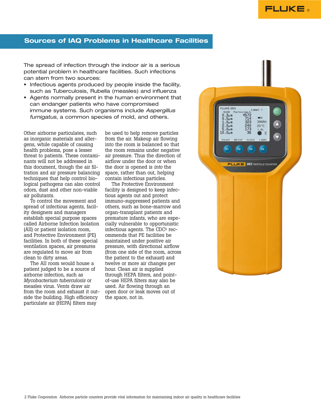 Page 2 of 5 - Fluke Fluke-985-Application-Note- 2412973  Fluke-985-application-note