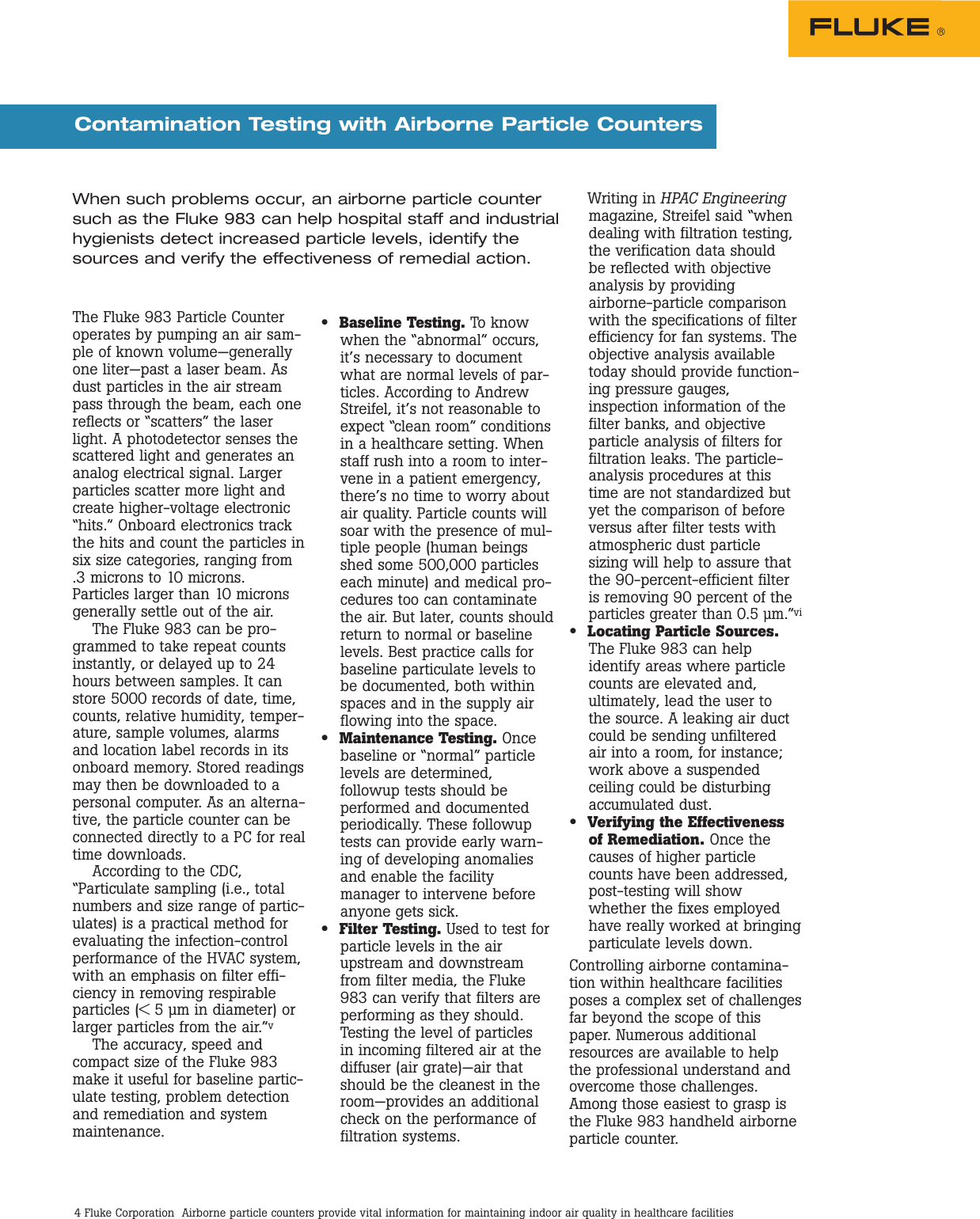Page 4 of 5 - Fluke Fluke-985-Application-Note- 2412973  Fluke-985-application-note