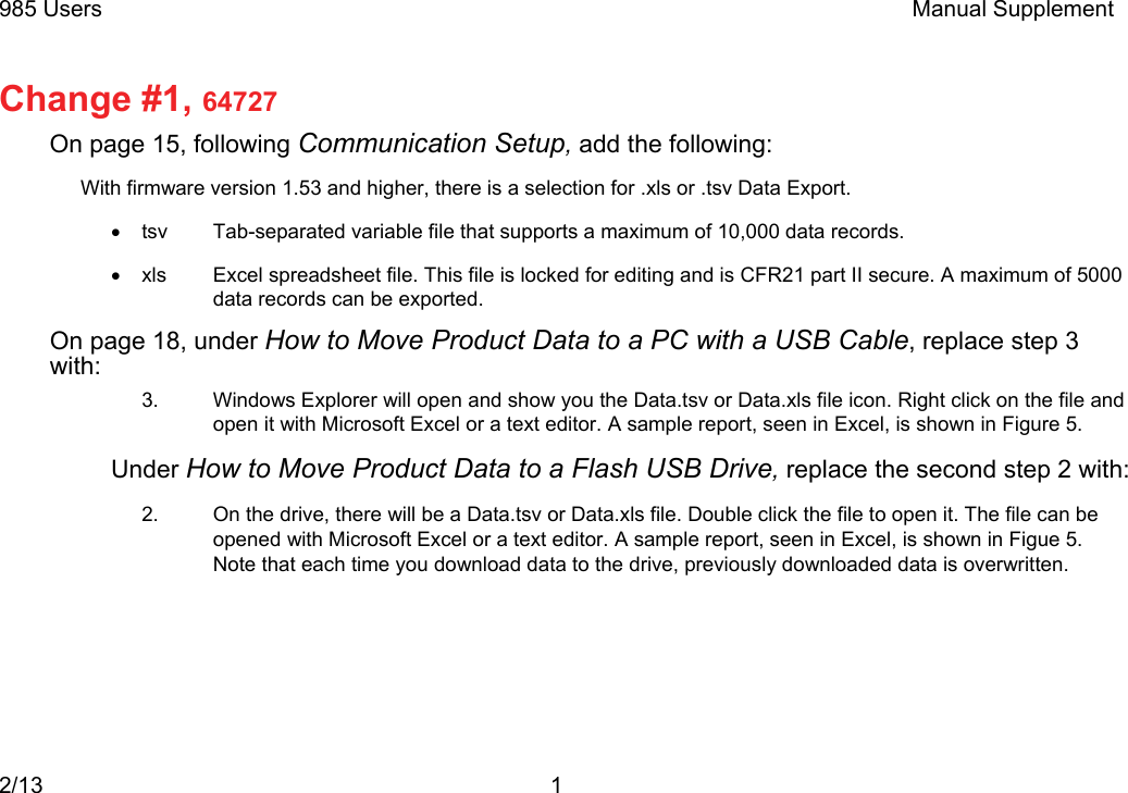 Page 2 of 3 - Fluke Fluke-985-Users-Manual MS1.