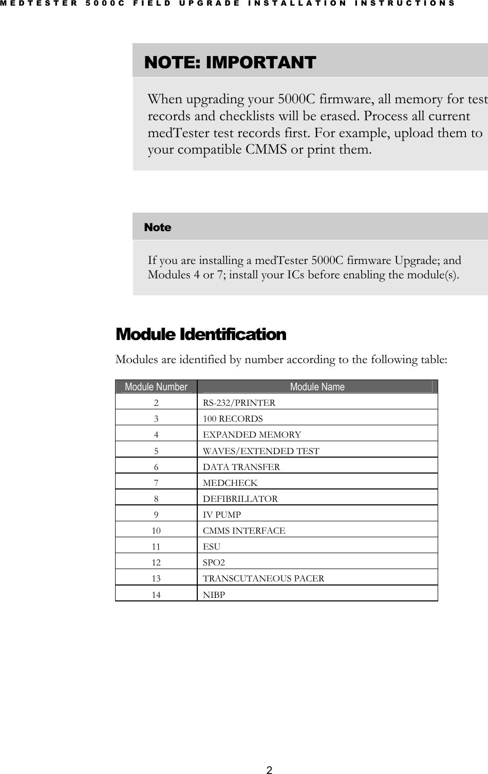 Page 4 of 12 - Fluke Fluke-Network-Device-Meder-5000C-Users-Manual-  Fluke-network-device-meder-5000c-users-manual