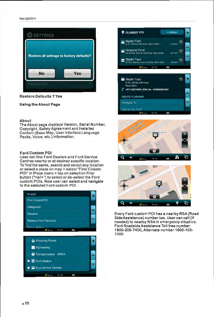 Page 31 of FlyAudio 76124H01F4 Navigation System User Manual