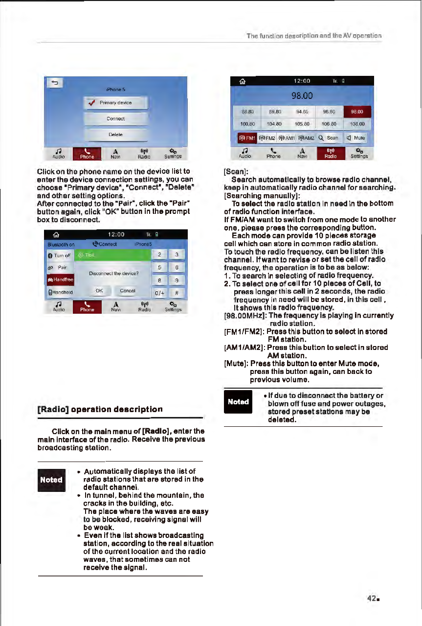 Page 48 of FlyAudio 76124H01F4 Navigation System User Manual