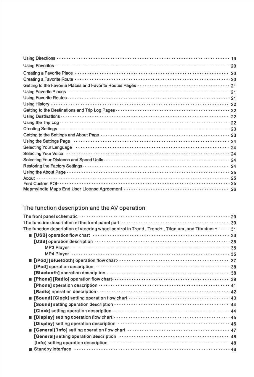Page 5 of FlyAudio 76124H01F4 Navigation System User Manual