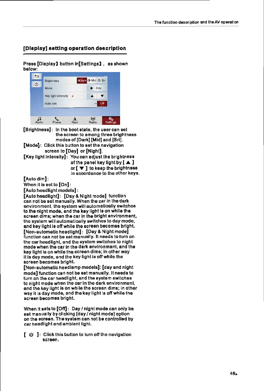 Page 52 of FlyAudio 76124H01F4 Navigation System User Manual