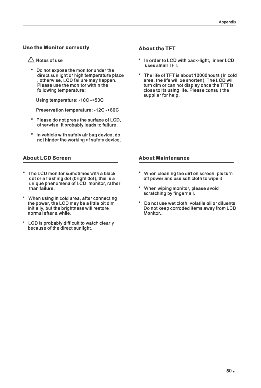 Page 56 of FlyAudio 76124H01F4 Navigation System User Manual
