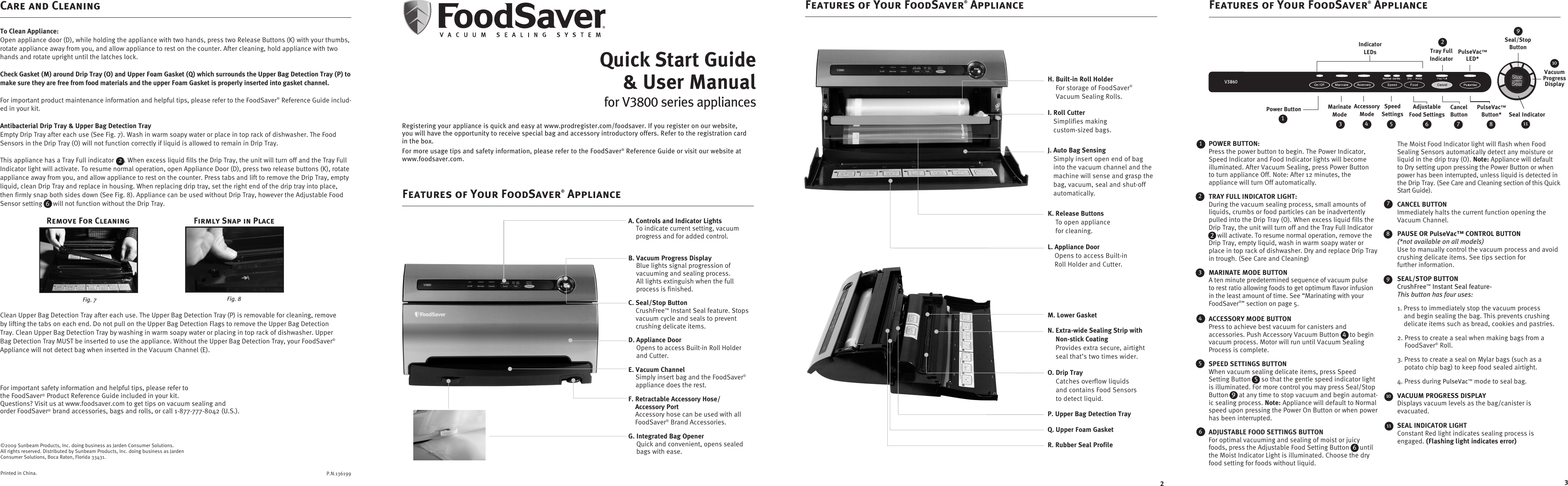 Food Saver T000 18004 002 V3840 Owners Manual