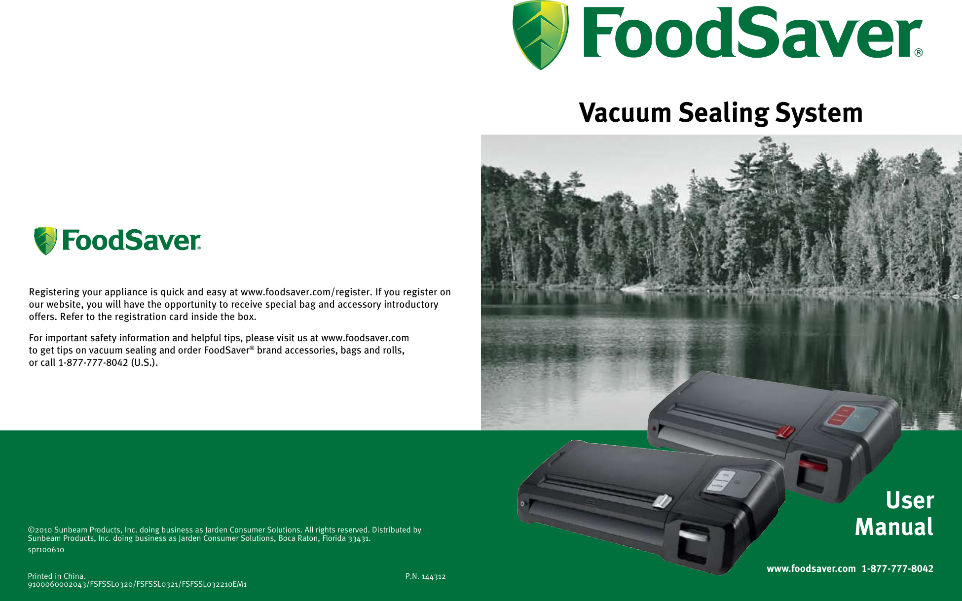 Page 1 of 4 - Food-Saver Food-Saver-Vacuum-Sealing-System-Owners-Manual