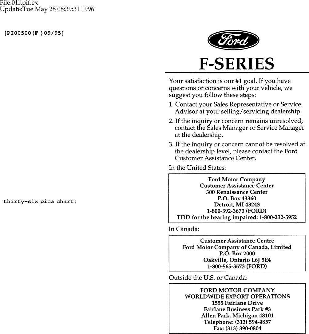 Ford 1997 F 250 Heavy Duty Owners Manual