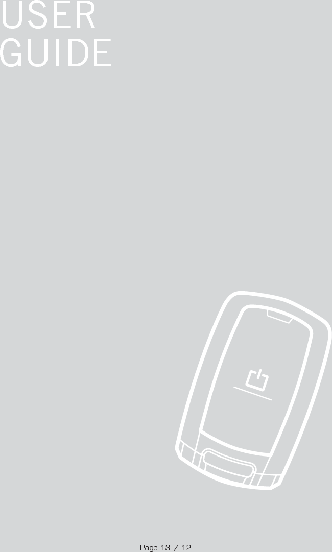 USERGUIDEPage 13 / 12