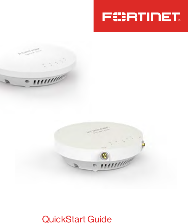 Page 1 of Fortinet 140701 Secured Wireless Access Point User Manual FortiAP 221E  223E QuickStart Guide