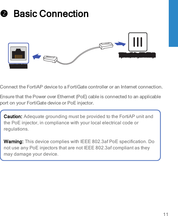 Page 11 of Fortinet 140701 Secured Wireless Access Point User Manual FortiAP 221E  223E QuickStart Guide