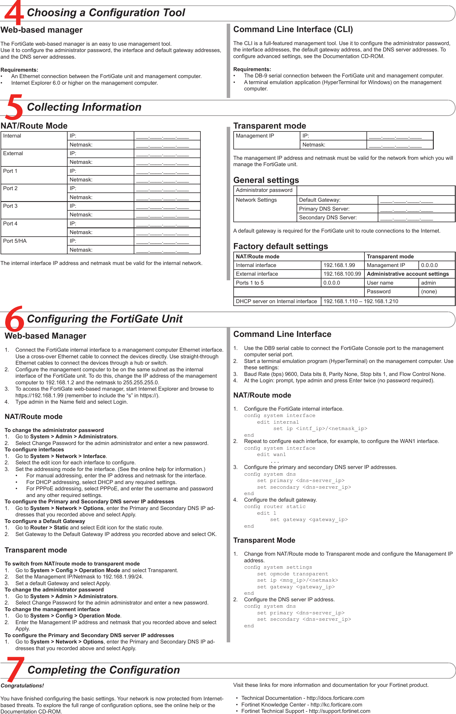 Page 2 of 2 - Fortinet Fortinet-Fortigate-3600-Users-Manual- FortiGate-3600 QuickStart Guide  Fortinet-fortigate-3600-users-manual