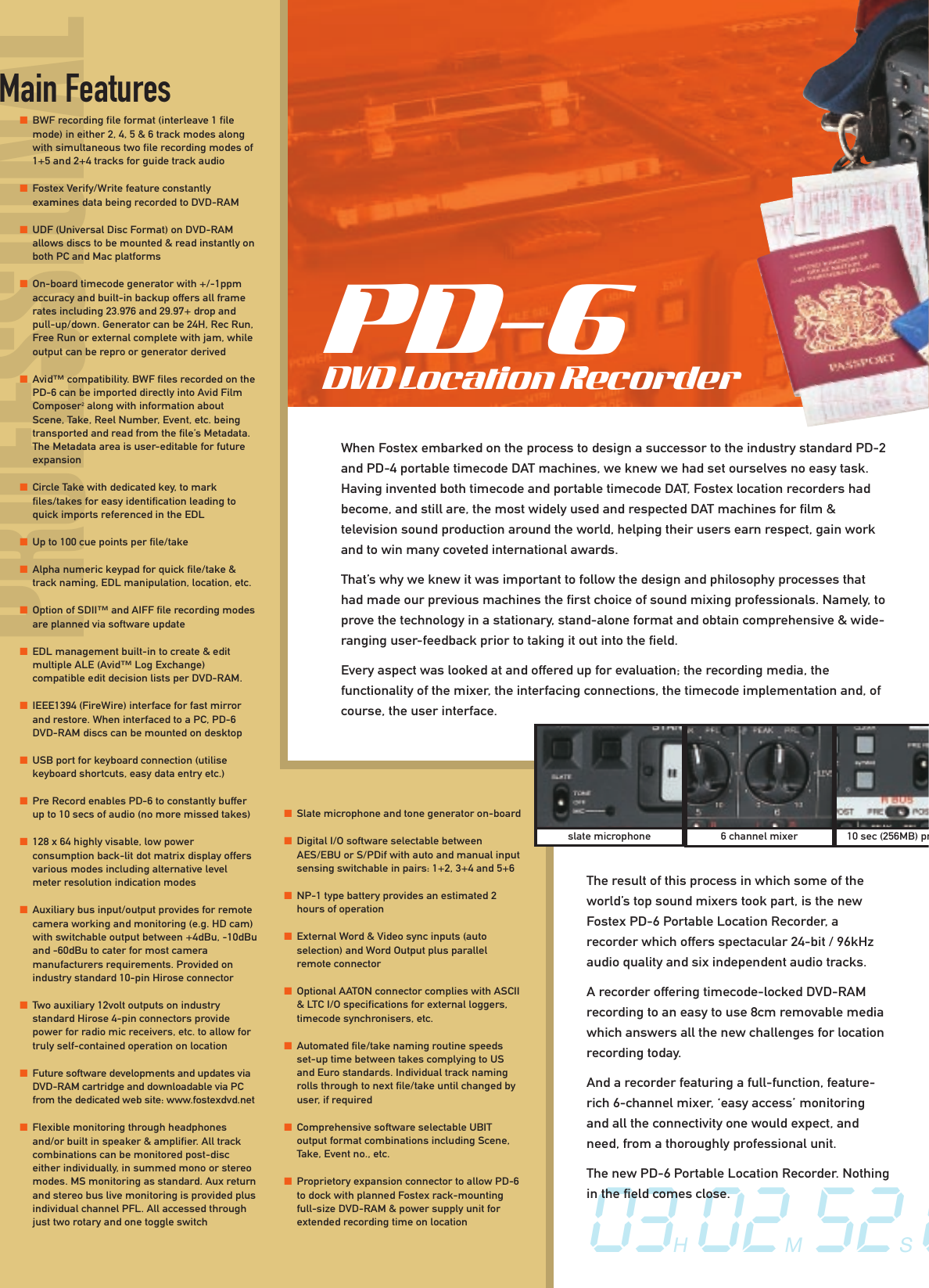 Page 4 of 8 - Fostex Fostex-Pd-6-Dv40-Users-Manual- DVD DV40-PD6 8pp 6-2-03  Fostex-pd-6-dv40-users-manual