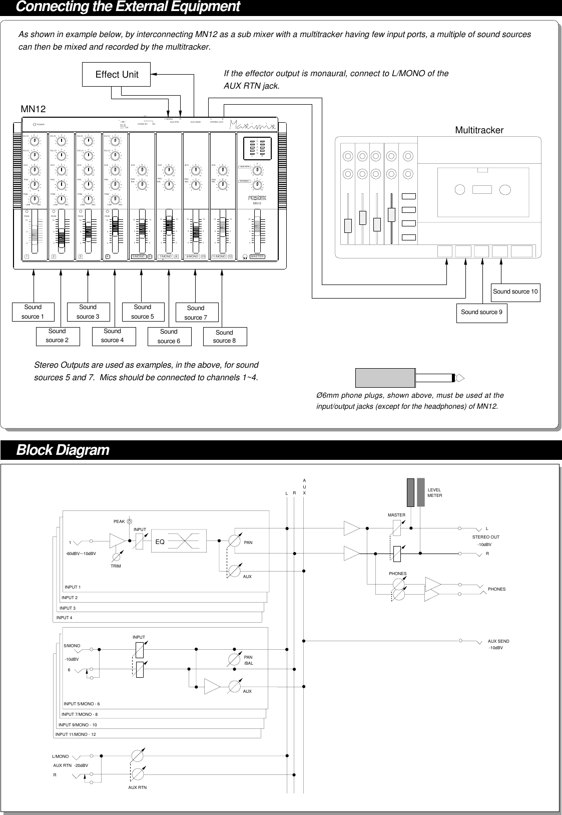 Page 3 of 4 - Fostex MN12 (English) User Manual  To The E725f8ba-66a9-4492-b337-43298985d5f0