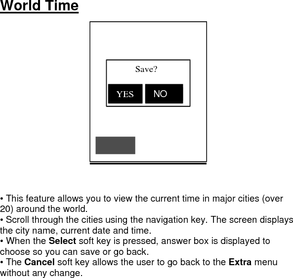    Alarm This allows the user to set alarm. Scroll down to choose time, status, and ring tone. Use left/right pads to change time or choose from disable/daily/once or the ring tones. 