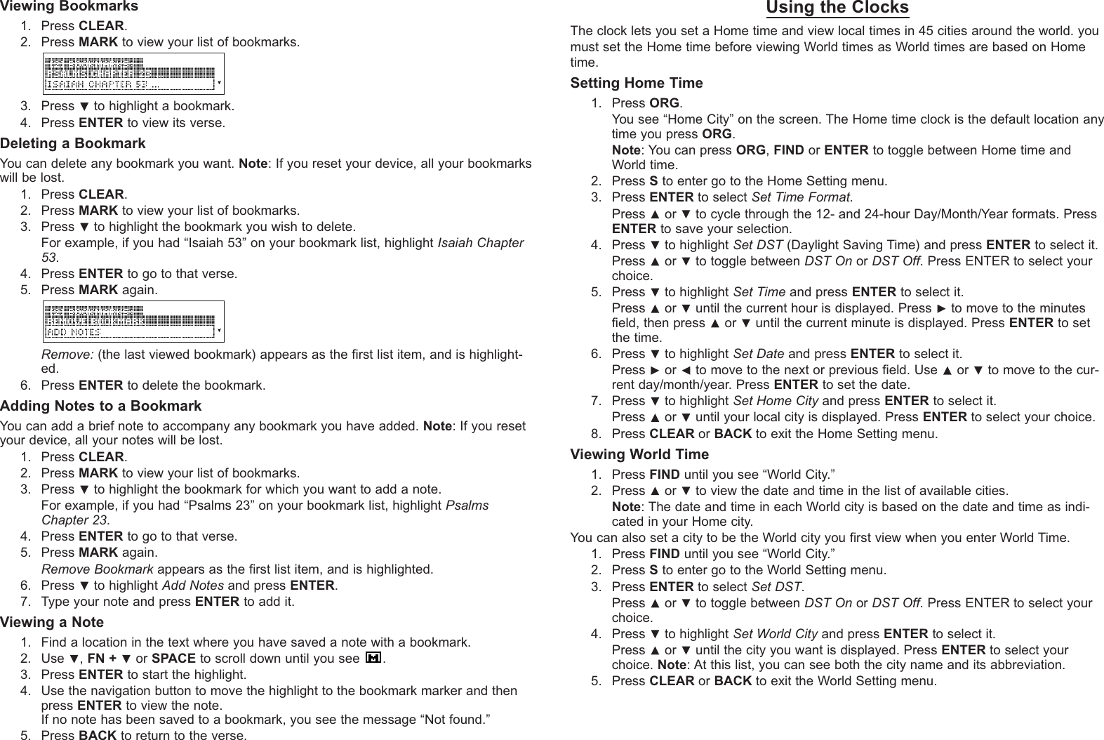 Page 5 of 7 - Franklin Franklin-Electronic-King-James-Version-Bible-Kjv570-Users-Manual- Kjv-570_forweb  Franklin-electronic-king-james-version-bible-kjv570-users-manual