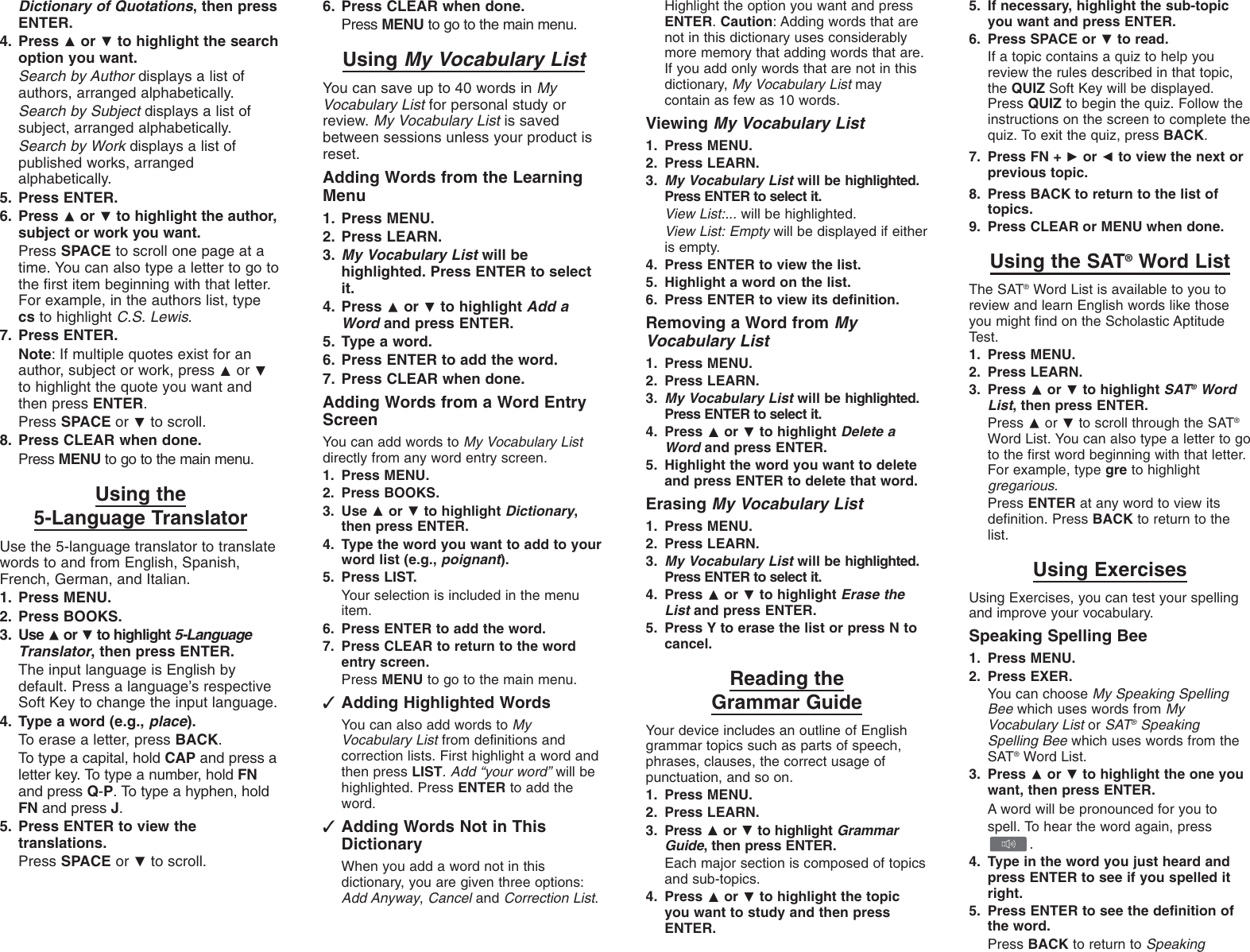 Page 4 of 7 - Franklin Franklin-Scd-1890-Users-Manual-  Franklin-scd-1890-users-manual