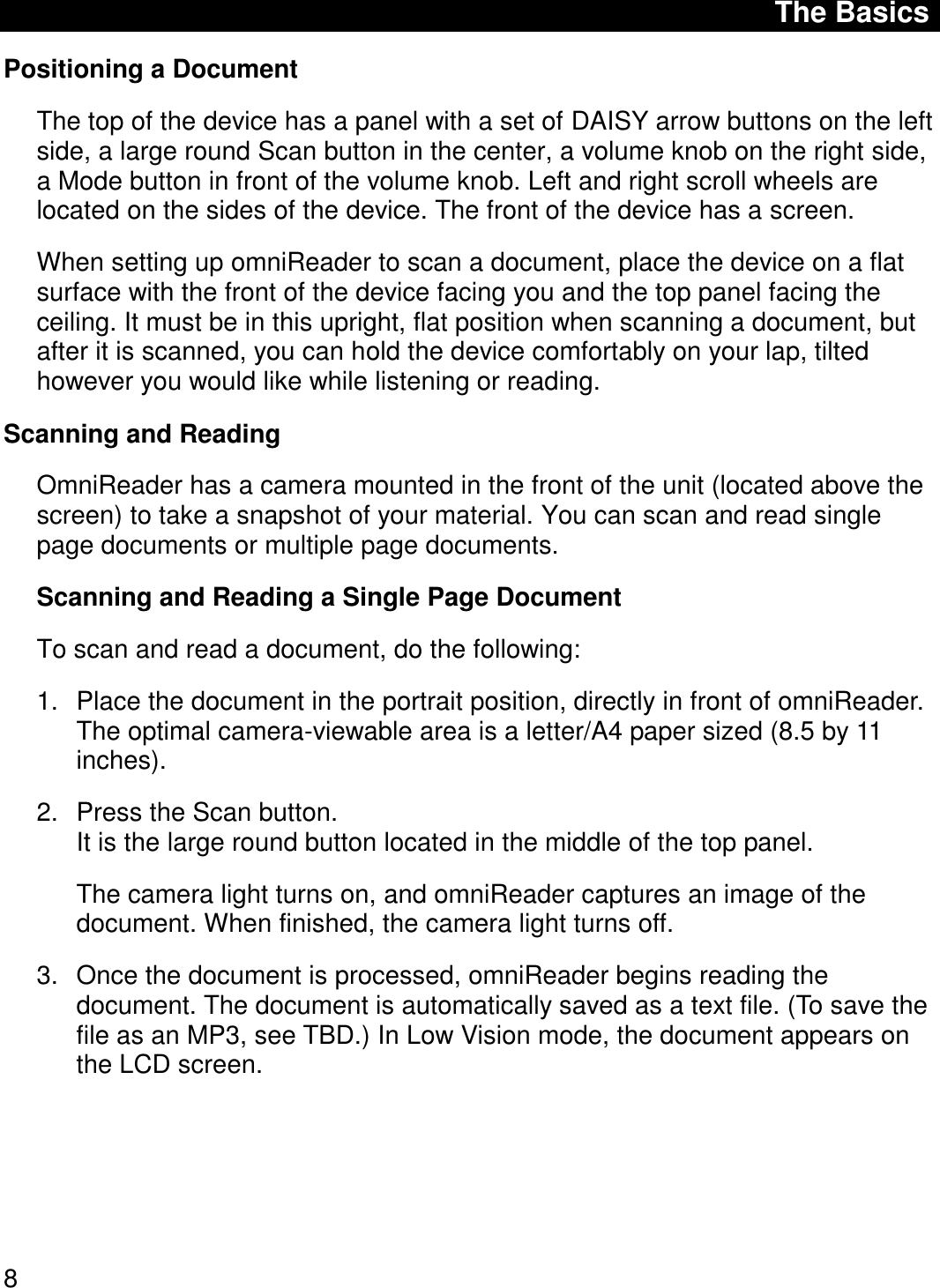 Page 11 of Freedom Scientific BLV Group 10025 omniReader User Manual 