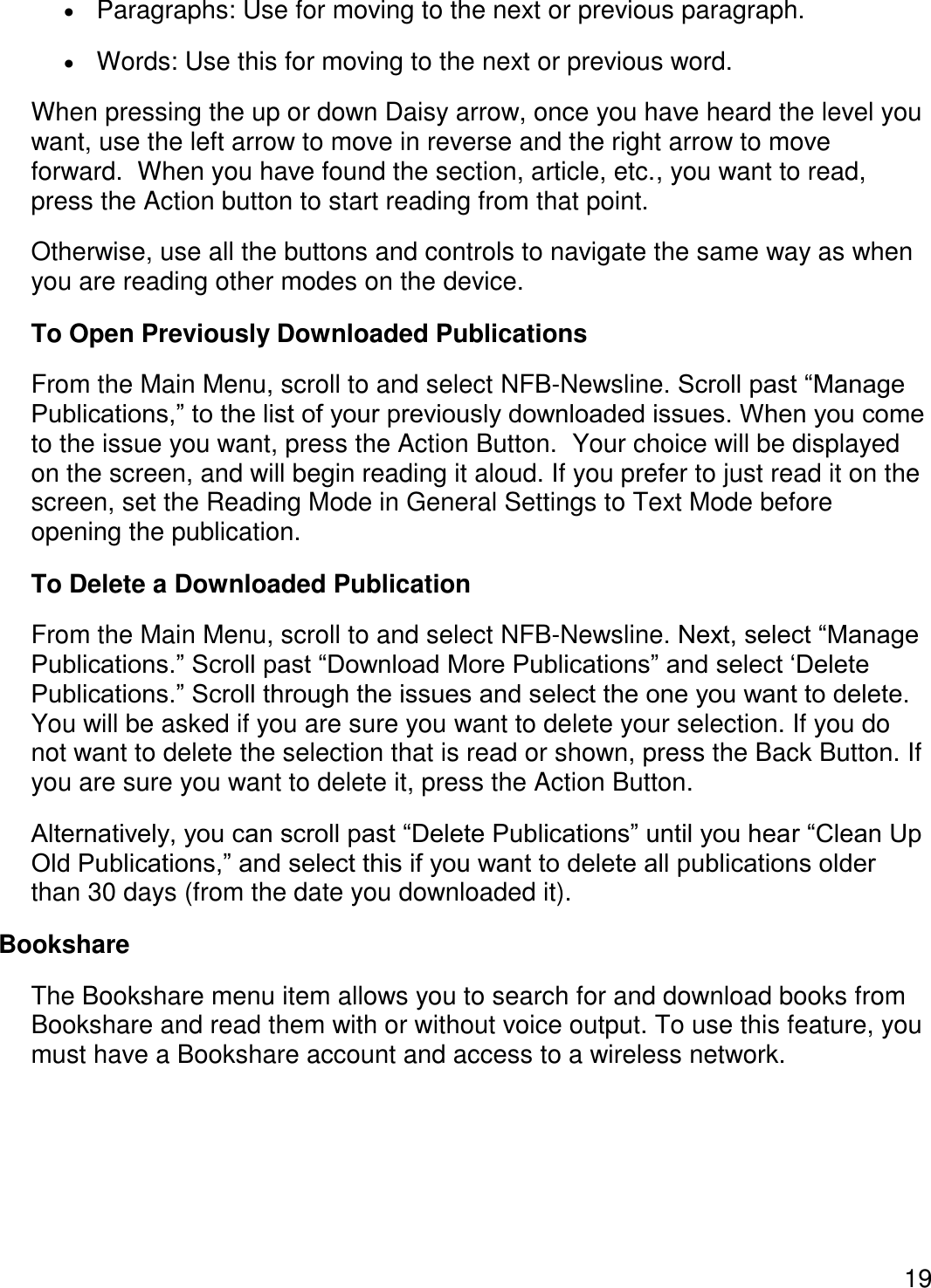 Page 22 of Freedom Scientific BLV Group 10025 omniReader User Manual 