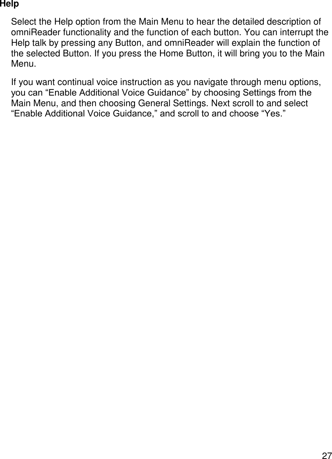 Page 30 of Freedom Scientific BLV Group 10025 omniReader User Manual 