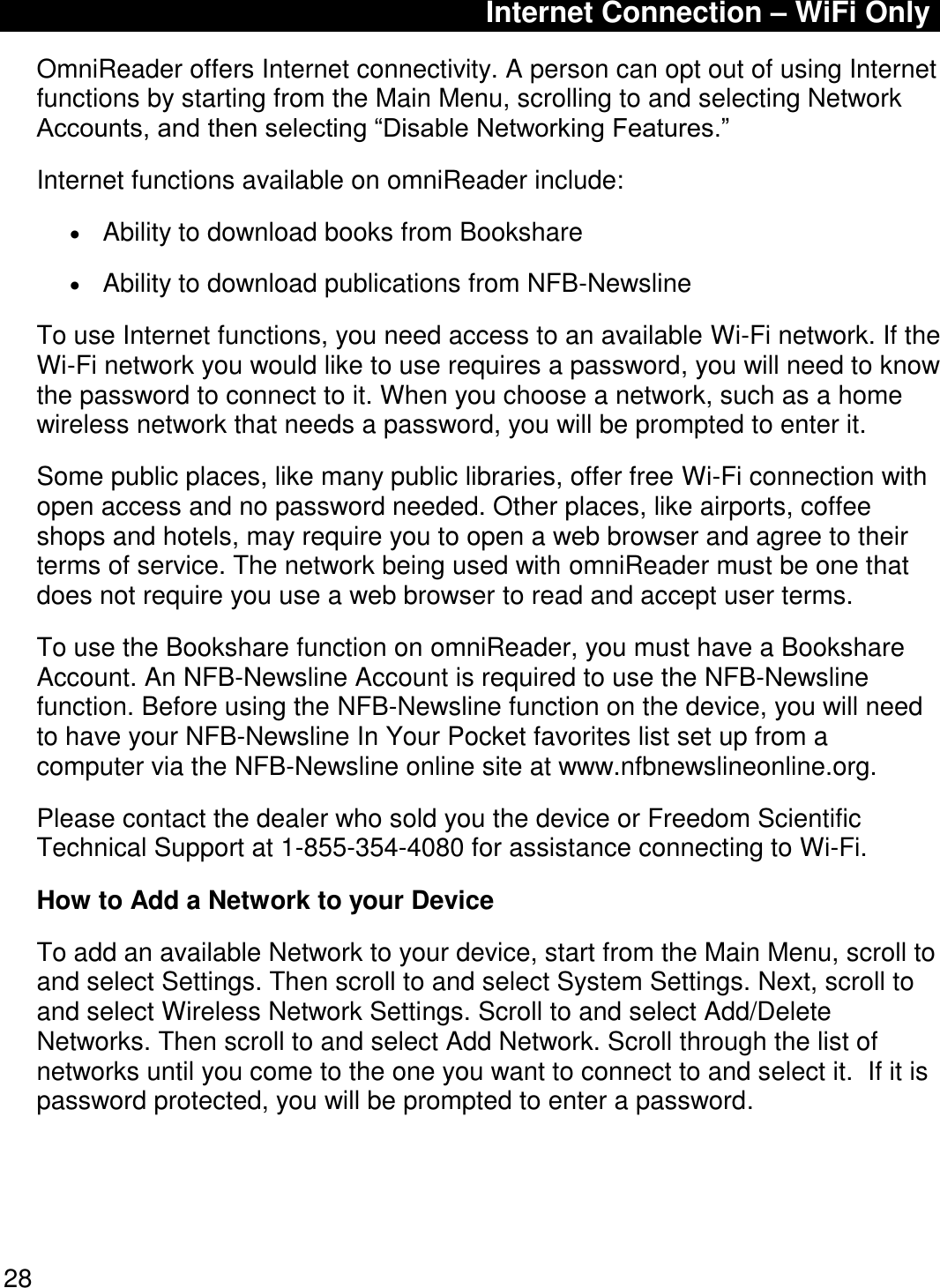 Page 31 of Freedom Scientific BLV Group 10025 omniReader User Manual 