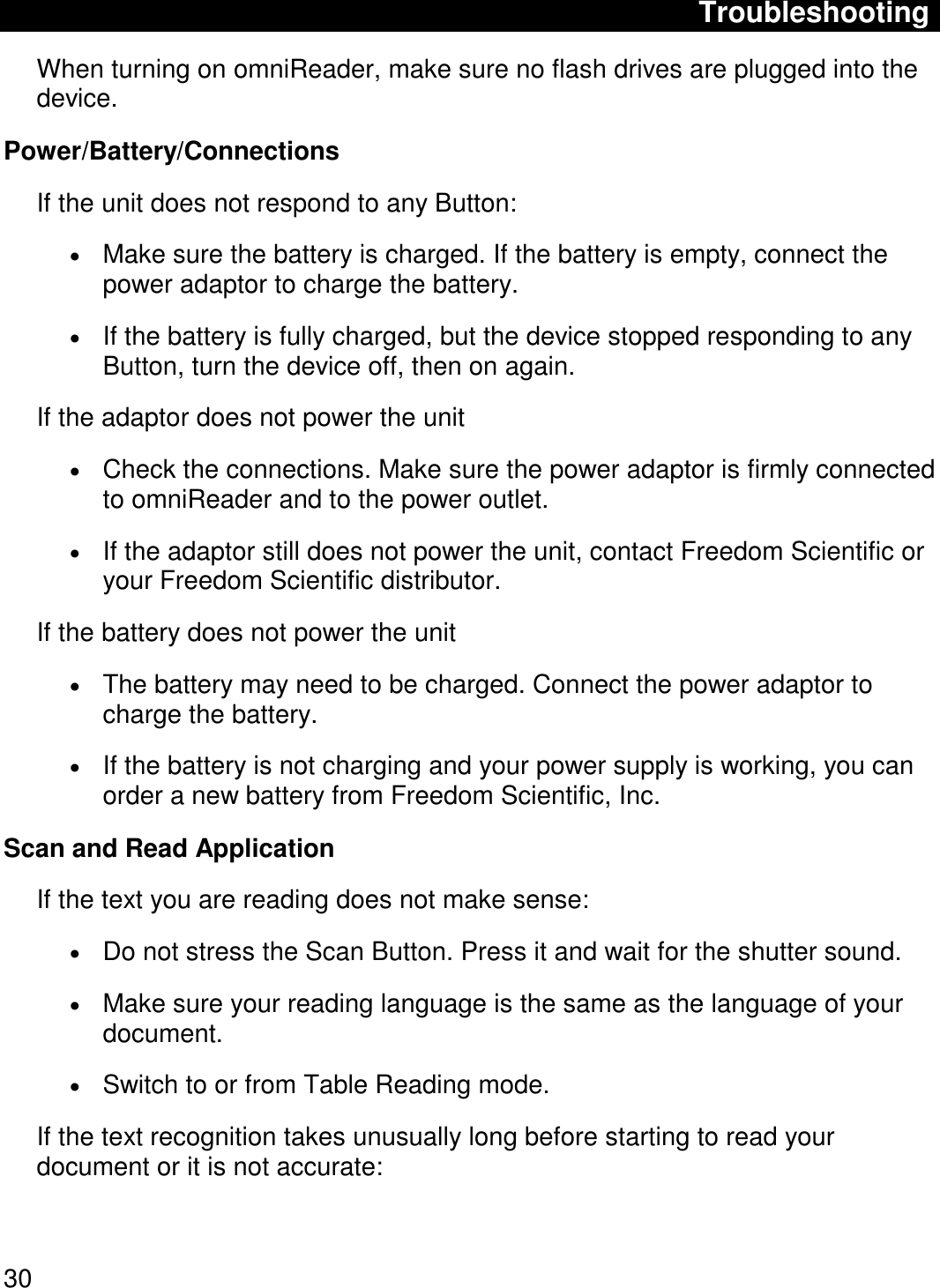 Page 33 of Freedom Scientific BLV Group 10025 omniReader User Manual 