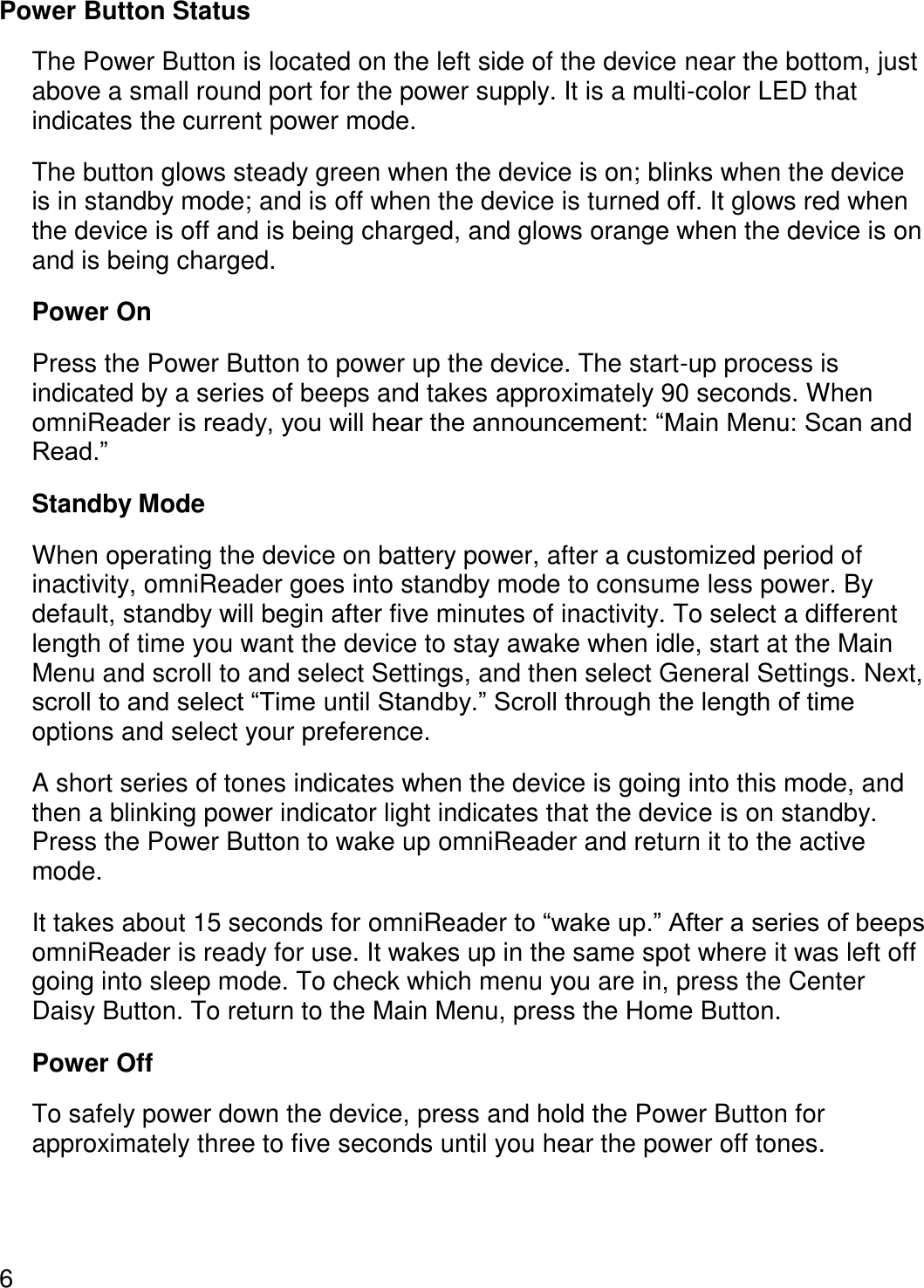 Page 9 of Freedom Scientific BLV Group 10025 omniReader User Manual 