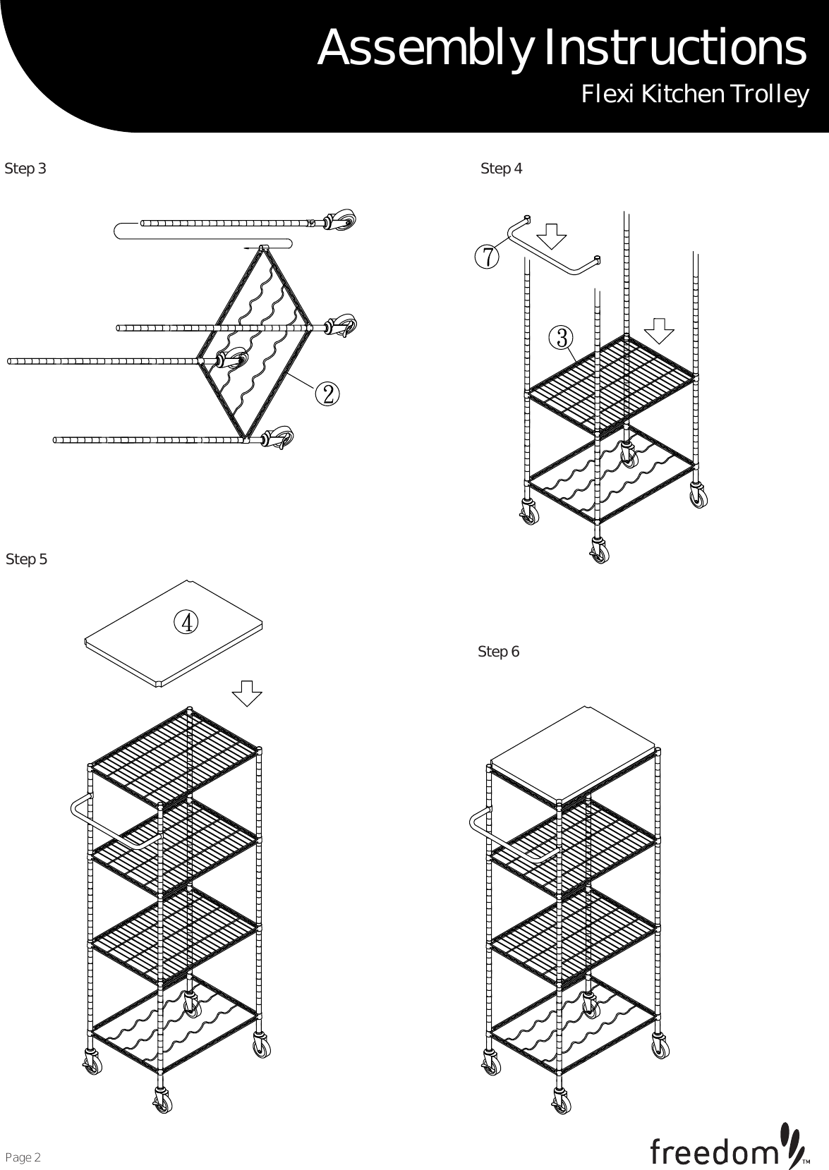 Freedom Flexi Kitchen Trolley